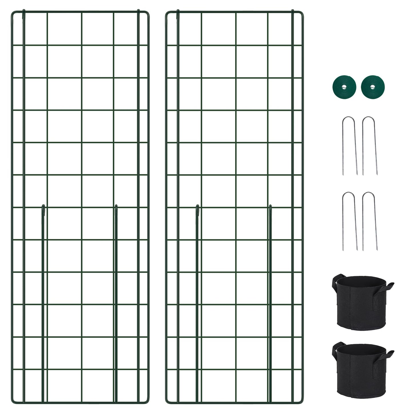 Toriexon Cucumber Trellis for Garden - 2 Pack, 48" L x 16" W Garden Trellis for Climbing Plants Outdoor with Support Structures, A Frame Trellis for Climbing Vegetables Peas, Vine, Bean