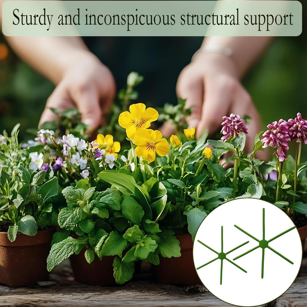 YjiaYjiaY 4 Pcs Free-Form Bending Silicone Plant Stem Support, 2 Sizes Flexible Hook Monstera Stem Supports, Reusable Silicone Plant Climbing Stakes Indoor Outdoor