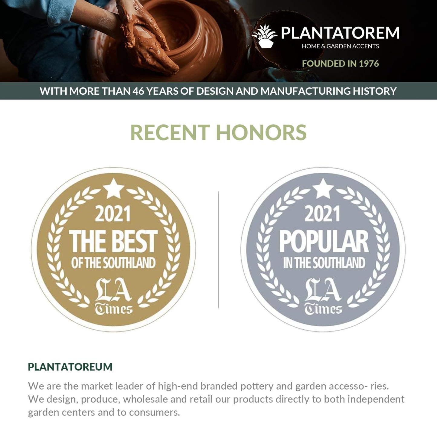 PLANTATOREM Jams Planter Set of 3 - Ceramic Plant Pots with Elegant Glaze Finish, Fern Green, Various Sizes - Indoor and Outdoor Use with Water Control, Perfect for Succulents and Flowers
