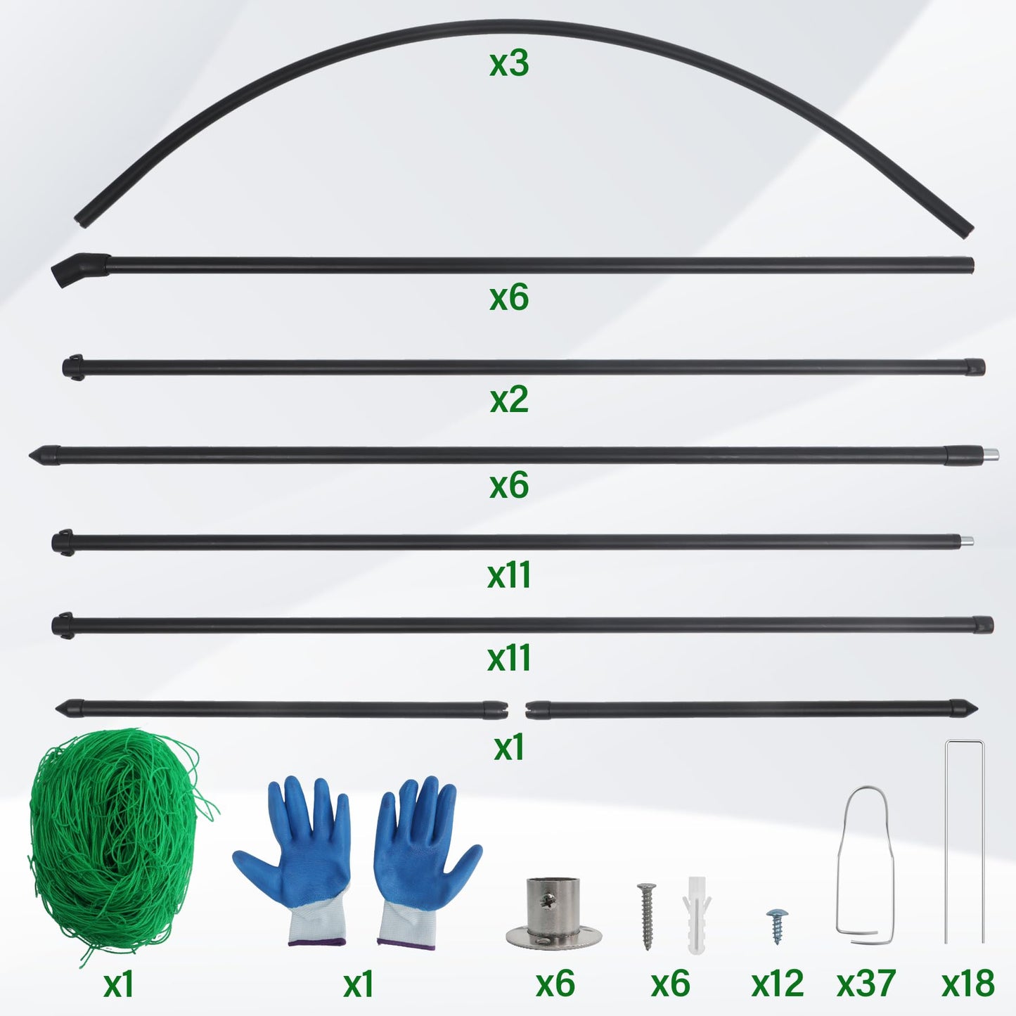 Toriexon Garden Arch Trellis for Climbing Plants, Adjustable Tunnel Trellis 7.4FT Tall & 5.7 FT Depth, Metal Plant Support Garden Trellis Arch for Outdoor Climbing Vine,Vegetable, Fruit, Flower