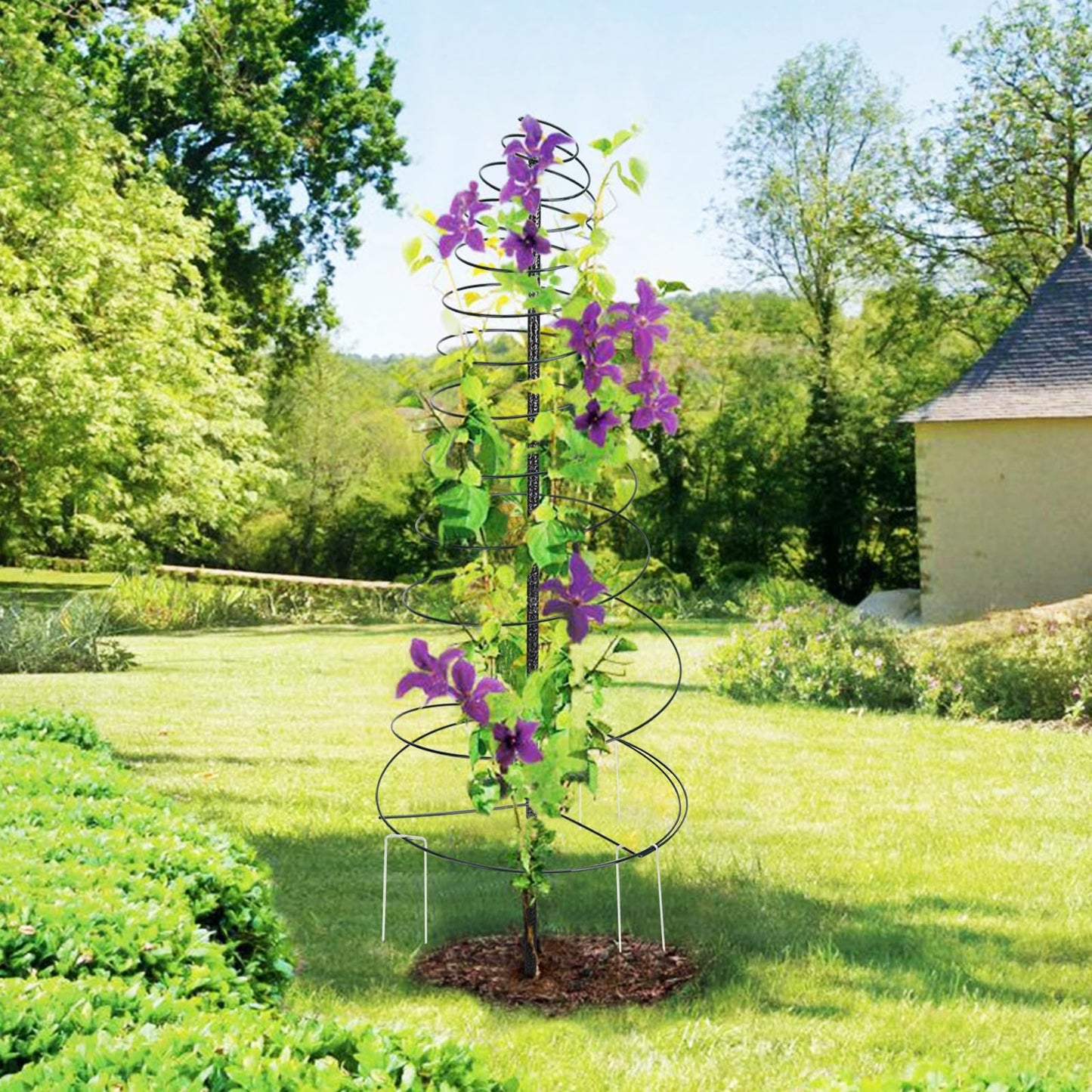 Trellis for Climbing Plants Outdoor,2 Pack Plants Trellis 44 inch Support Metal Garden Trellis for Plants Flowers Light Vegetables Vine Support