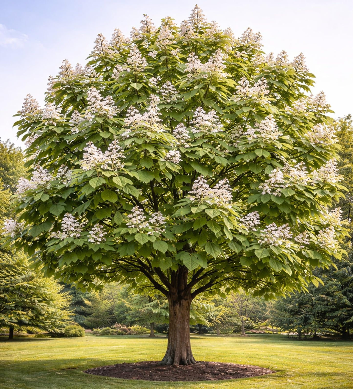 2 Catalpa Tree Live Plants ā Hardy Flowering Shade Tree (Catalpa speciosa) ā Large Heart-Shaped Leaves & Showy White Blooms ā Fast Growing Landscape Tree ā 1ā2 Ft Starter Saplings