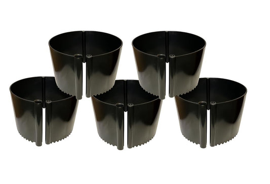 5 Pack Plant Rings for Outdoor Plants – Interlocking Planting Grow Rings | Garden Rings for Plants Support and Soil Moisture Retention – Grow Rings for Plants | Made in USA