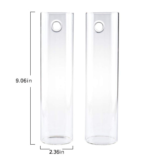Kingbuy Wall-Mounted Plant Terrarium Propagation Station - 4 Cylinder Hanging Glass Tubes Planter for Hydroponic Plants, Indoor Wall Vases & Decorative Plant Holder Bathroom Office Living Room Decor
