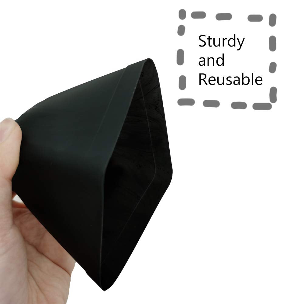 OJYUDD 24 Pack 3 Inch Black Nursery Pot Flower Pots Square Plastic Plant Pot Plastic Starter Pots with Saucer Basket Indoor Outdoor for Your Room,Garden Office and Balcony Decor