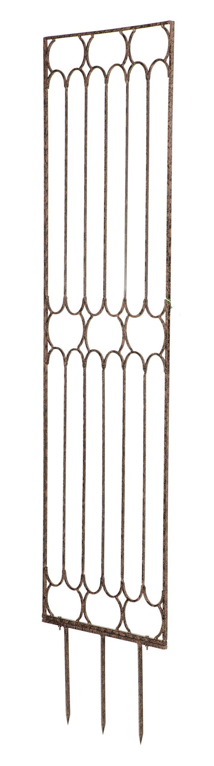 H Potter 5.75 Ft Garden Trellis – Heavy Duty Iron - Metal Panel for Climbing Roses, Clematis & Ivy – 69” H x 24” W Outdoor Privacy Screen