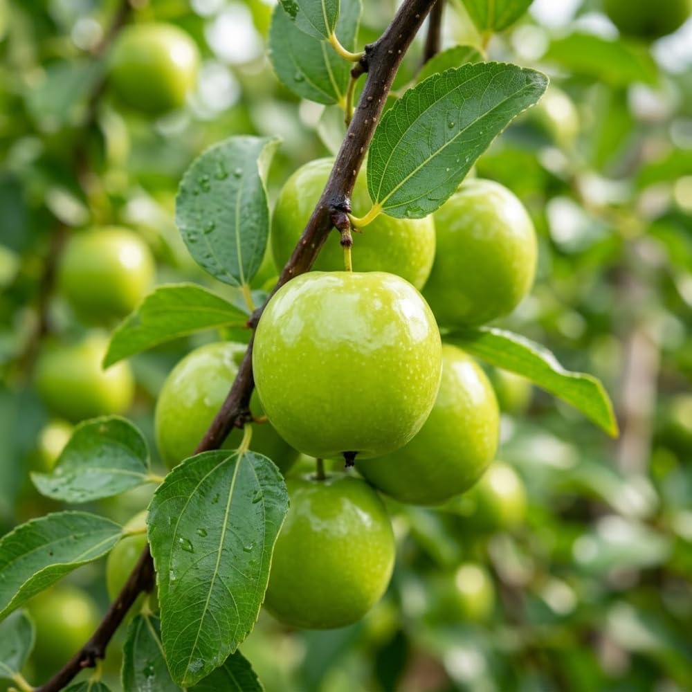 Green Jujube Tree Live Plant, Jujube Live Plant, 3 Gallon, 2 Feet Tall, Sweet Fruit for Backyard and Outdoor Garden, No Ship to CA