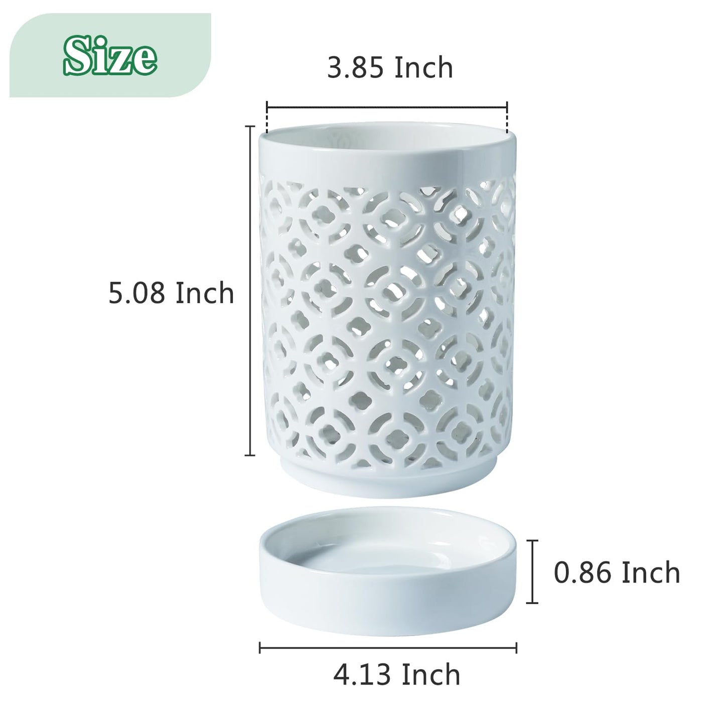 Blumiger Orchid Pot 4 Inch, Orchid Pots with Holes & Saucers for Repotting, Breathable Slotted Orchid Pots Flower Plant Nursery Pot White