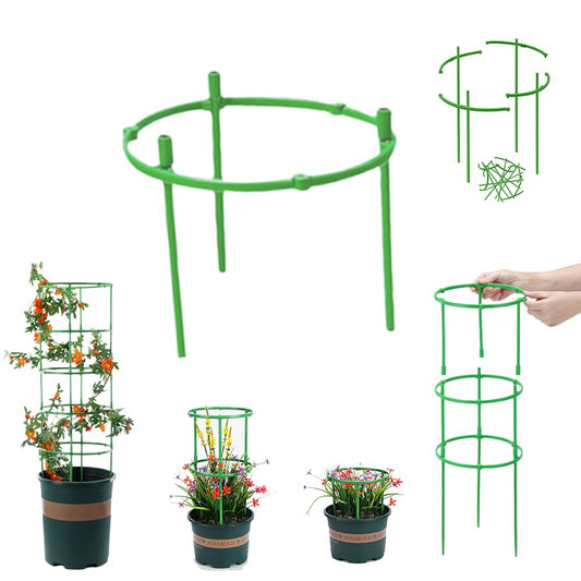 Plant Support Cage, Adjustable Height Garden Stakes for Tomato, Peony, Hydrangea, Snake Plant, Upgraded Thickened Half-Round Plant Supports for Indoor Outdoor Climbing Vegetables & Flowers (15)