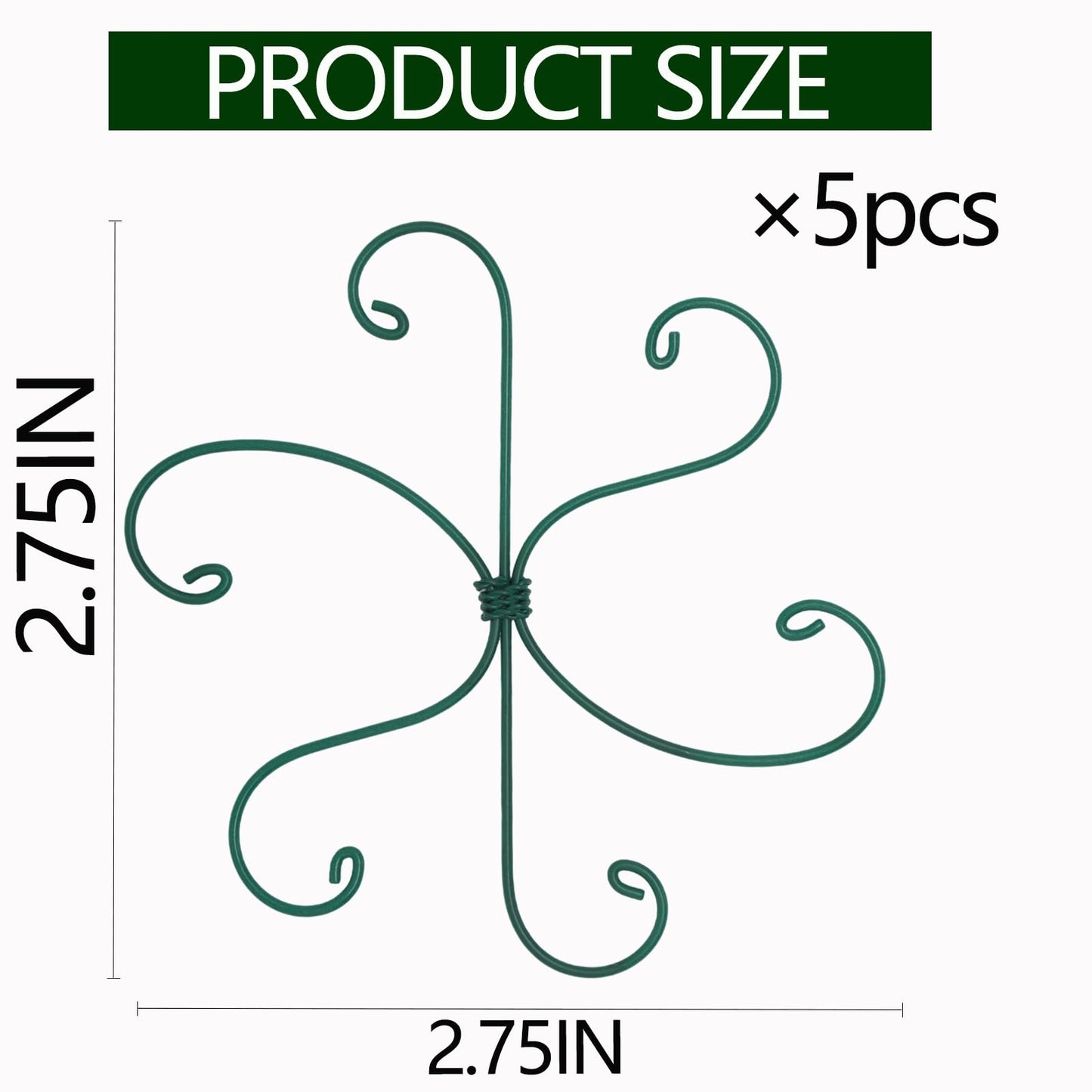 Yohsnor Monstera Plant Stem Support - Set of 5 Sturdy Indoor Support Sticks for Monstera & Climbing Plants - Essential Growth Stabilizers for Leaf Support - Easy-to-Use Gardening Accessories