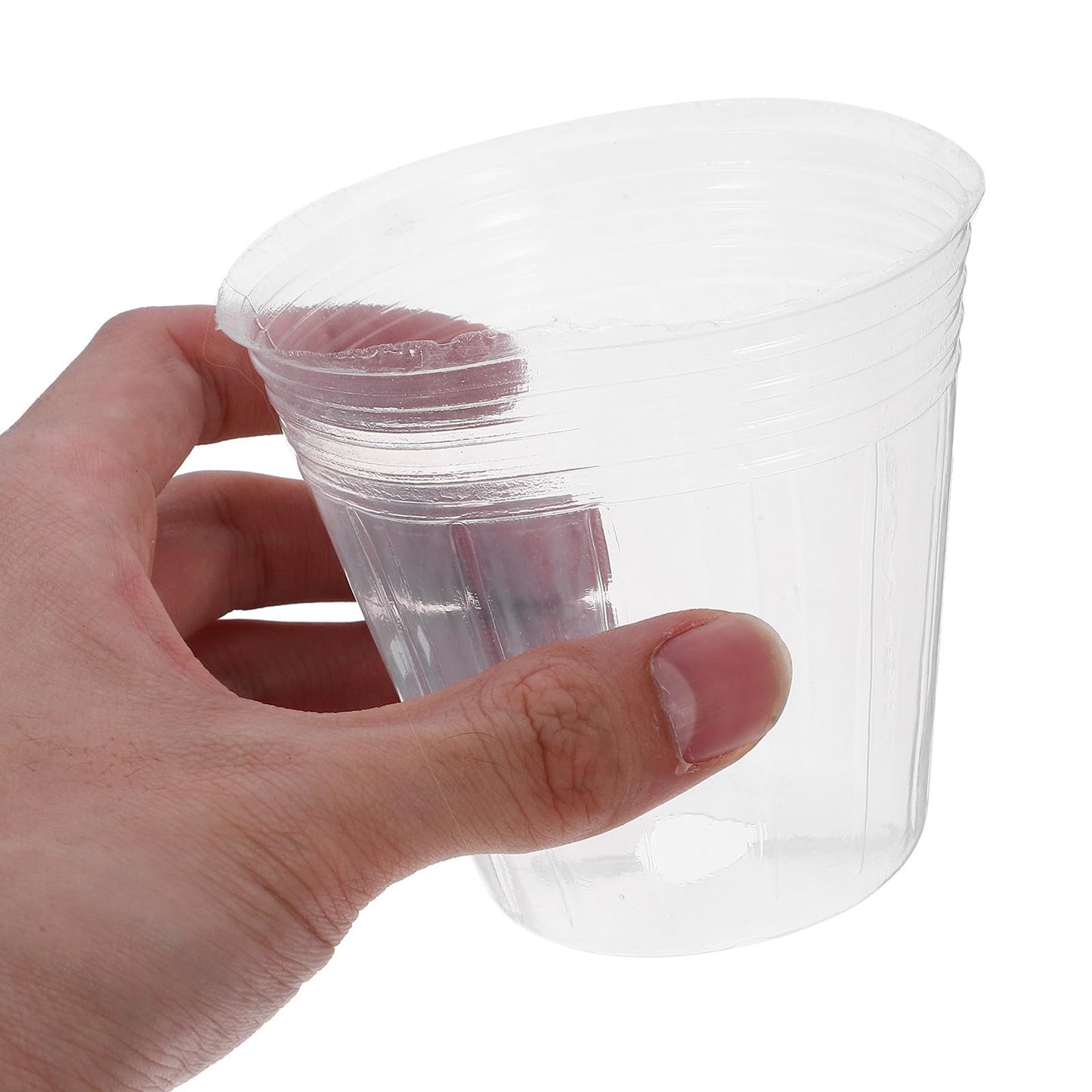 KALLORY 50pcs Plastic Nursery Pots for Plants 2.5 Inch Breathable Seedling Planting Pots with Drainage Suitable for Orchids Succulents and Indoor Gardening