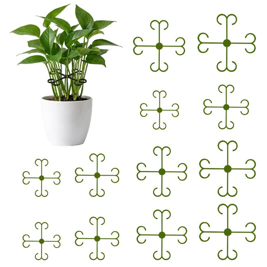 Monstera Plant Support, 2026 New Plant Stem Support for Climbing Plants, Plant Supports for Indoor Plants, Durable Garden Accessory for Home Growers (Green, 5.31in + 4.53in + 3.03in + 2.28in)