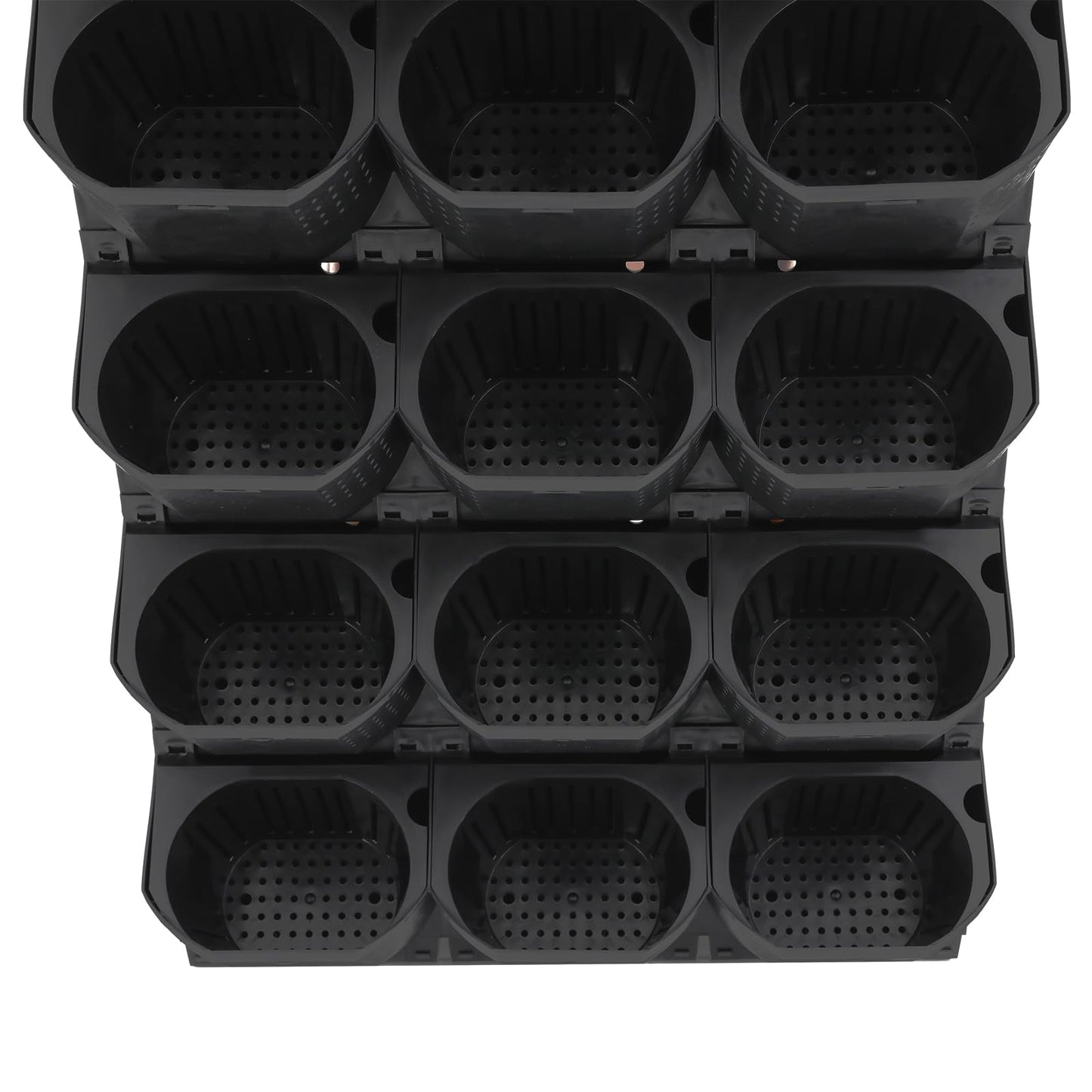 YUYANSHOP Wall Planter, Wall-Mounted Planter with 36 Pots, Wall-Mounted Flower Pot Holder with 36 Non-Woven Fabrics for Gardens, Terraces, Balconies, Patios