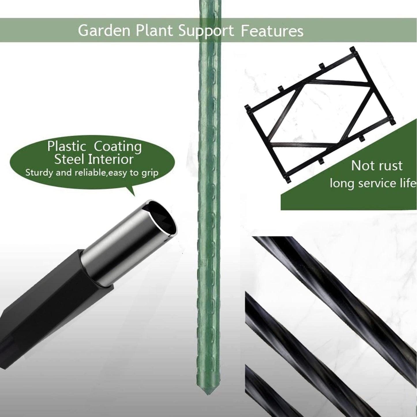 Green Garden Trellis, Metal Vines Plant Support, Decorative Lattice Flower Stand, for Climbing Plants, Flowers, Fruits, Retro Style (Size : 60x150cm/23.5x59in)