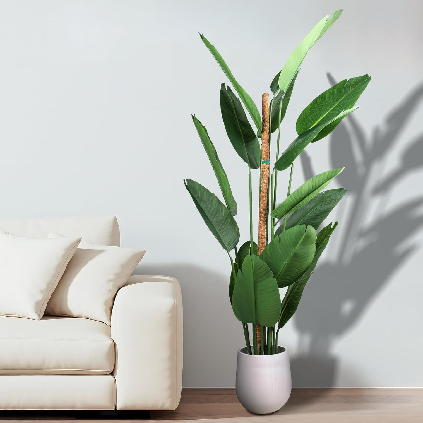 HFLYJPYW 1 Pack 48'' Bendable Moss Pole Monstera Plant Support for Climbing Indoor Plants - Stakes for Potted Climbers (1)