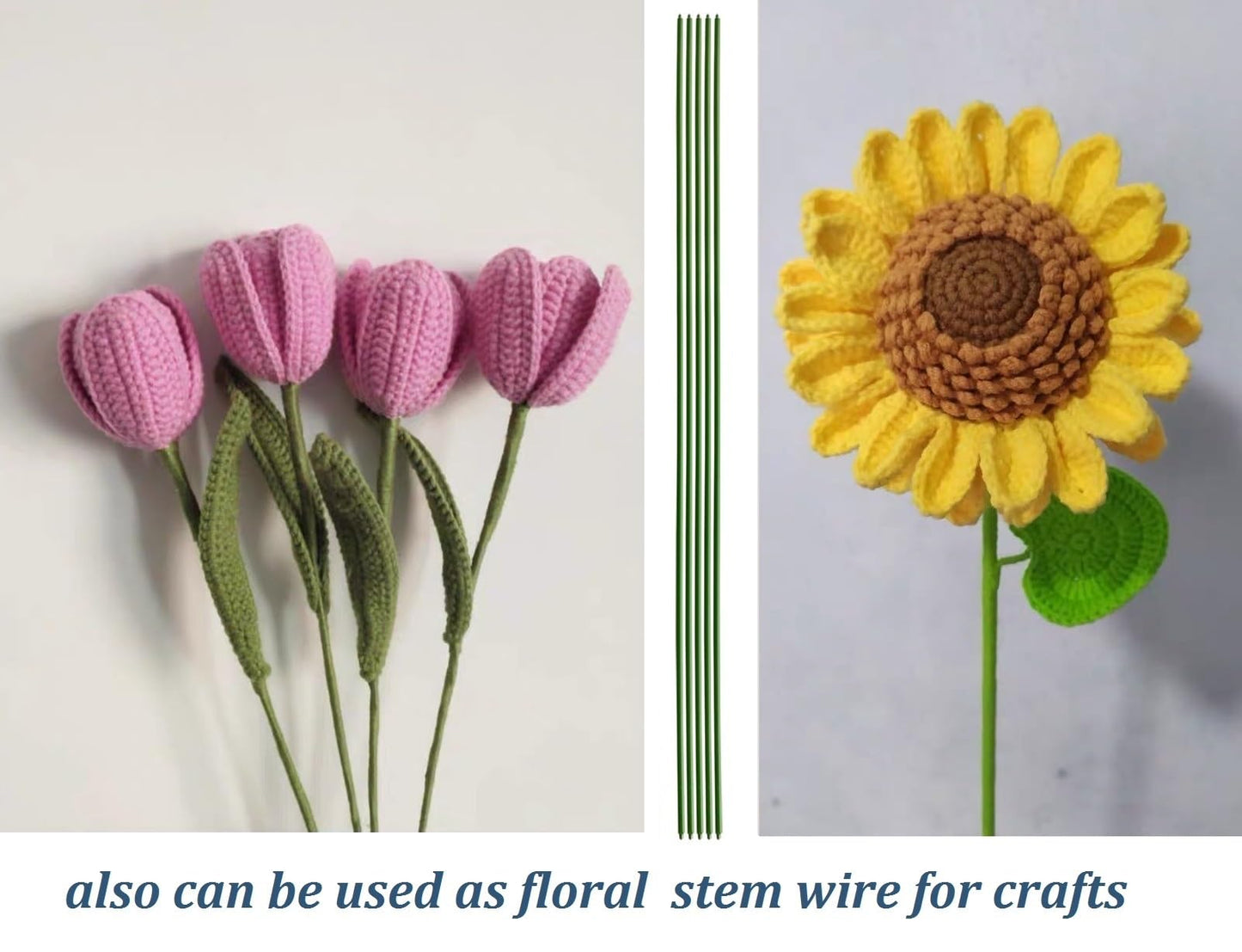 24 Inch Orchid Stakes Pack of 10, Plant Support Stake Bendable Plant Orchid Stick