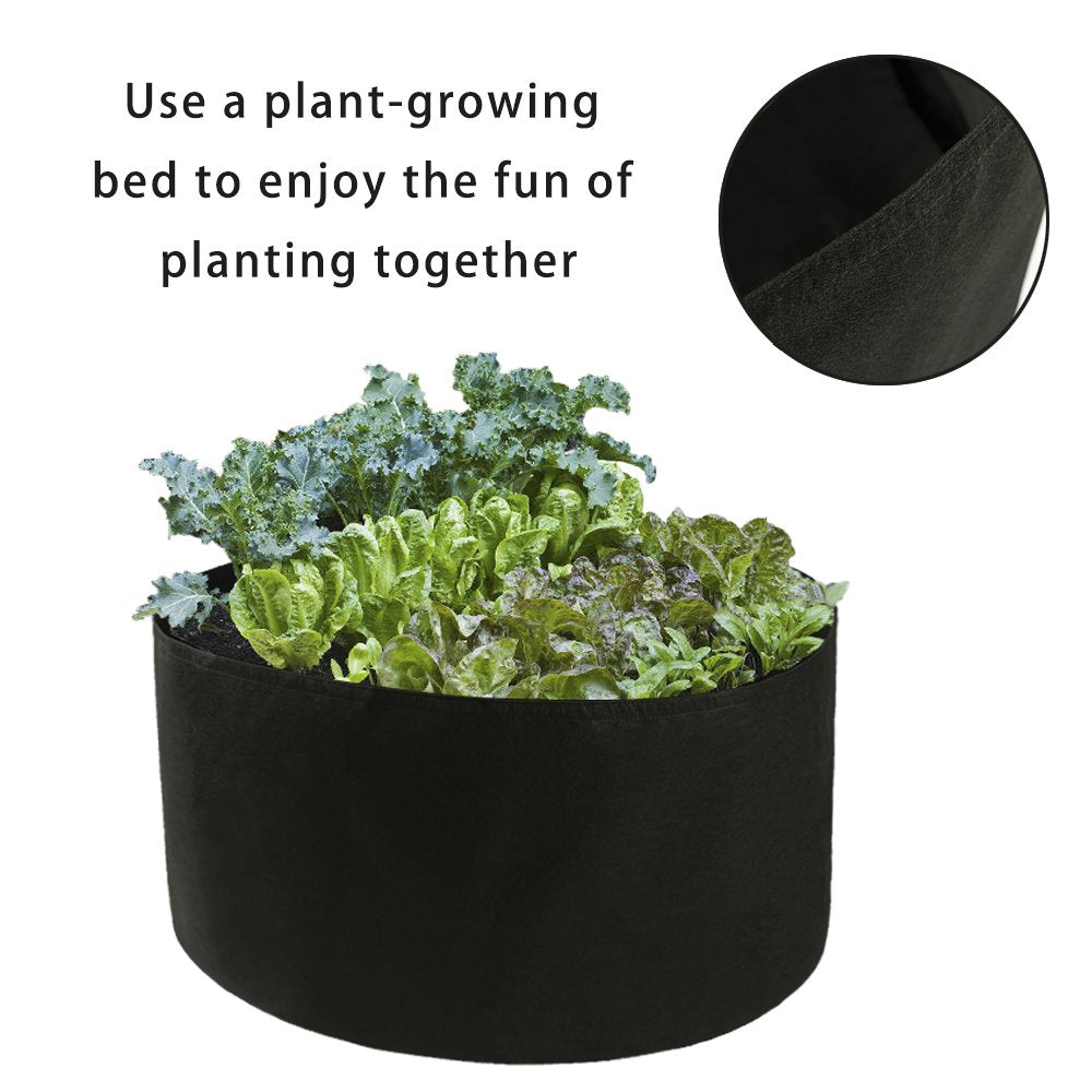Takefuns 2pcs 150 Gallon Yard Grow Bags,Large Garden Bag,Thickened Nonwoven Plant Fabric Pots,Grow Pots Big Pots Plant for Nursery Garden,Planting