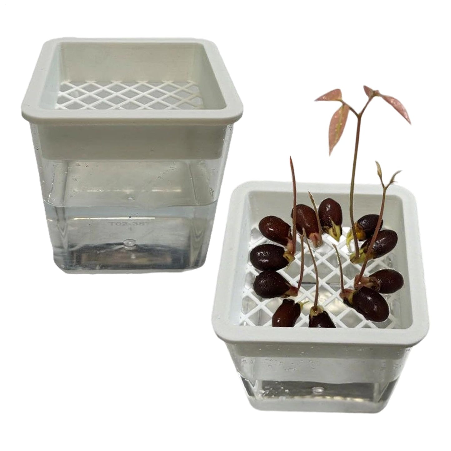 Flower Pots for Plants,Plant Containers - Hydroponic Containers,for Semi-Hydro Cuttings Seedlings African Violets Balcony Desk Garden Porch Windowsill Bedroom Living Room Yard