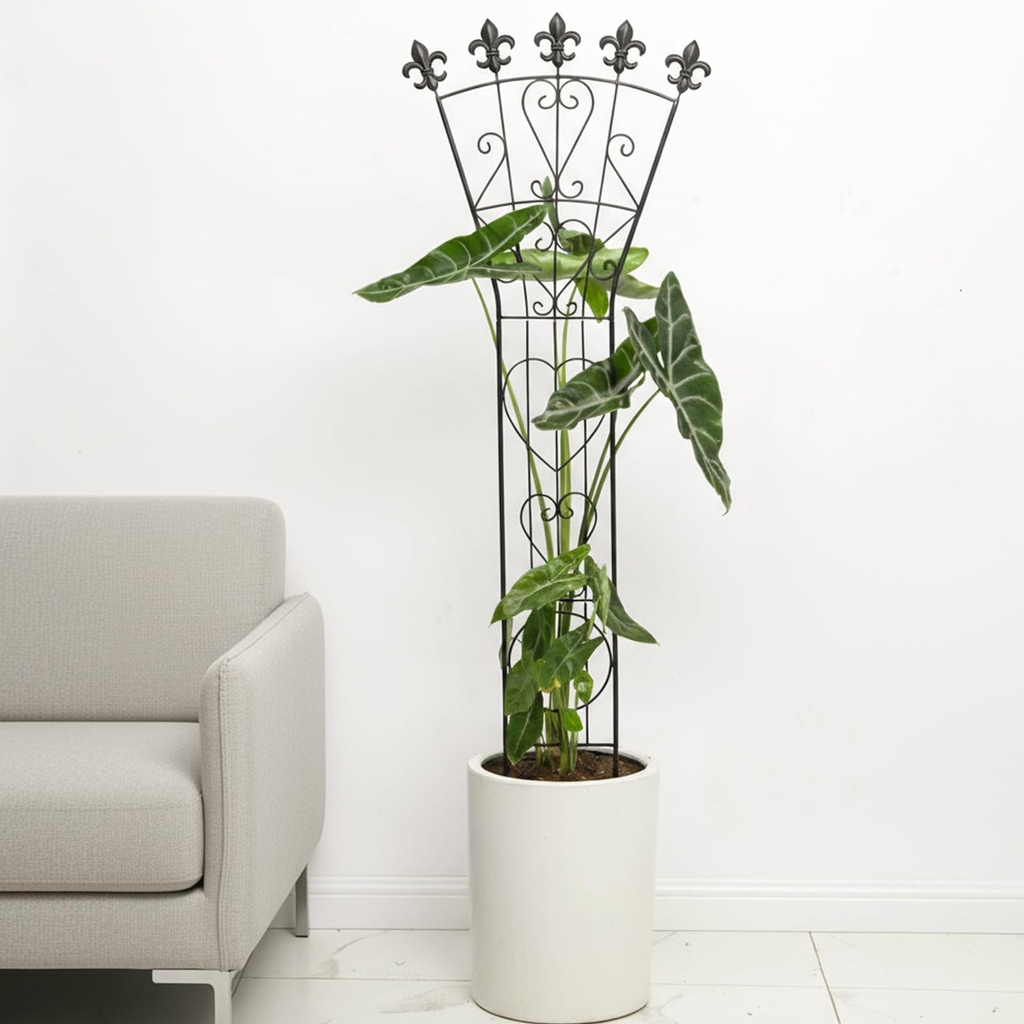 GOOOXIM Indoor Climbing Plant Trellis 46x15.5in Heavy Duty Durable Iron Decorative Support for Monstera, Pothos, and Houseplants Ideal for Vertical Growth in Garden, Balcony, and Indoor Spaces