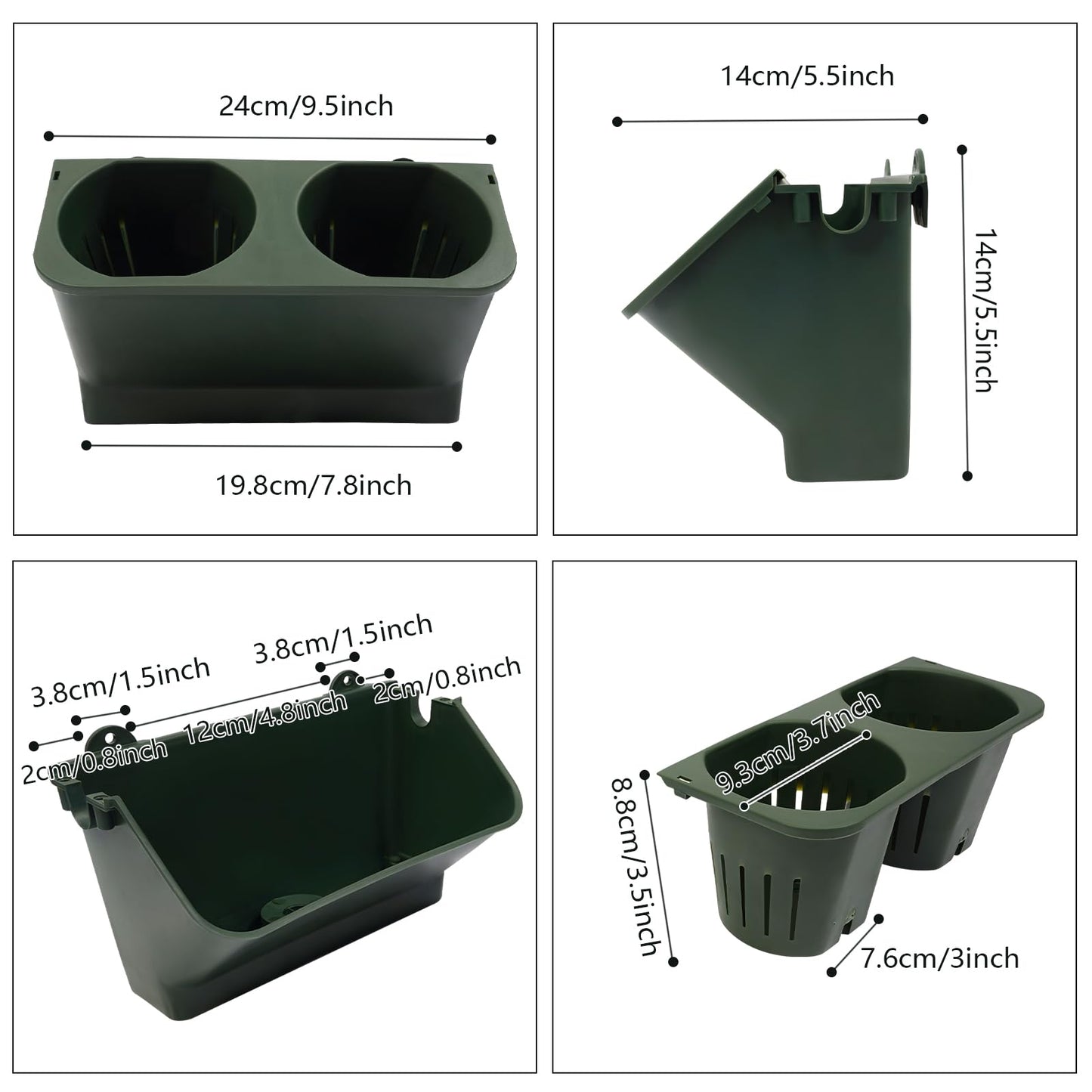 JOMCYDM Vertical Planter with 30 Pockets Wall Mounted Planter Living Wall Planter Indoor Outdoor Wall Plant Holder Microgreens Growing Kit Herb Pots