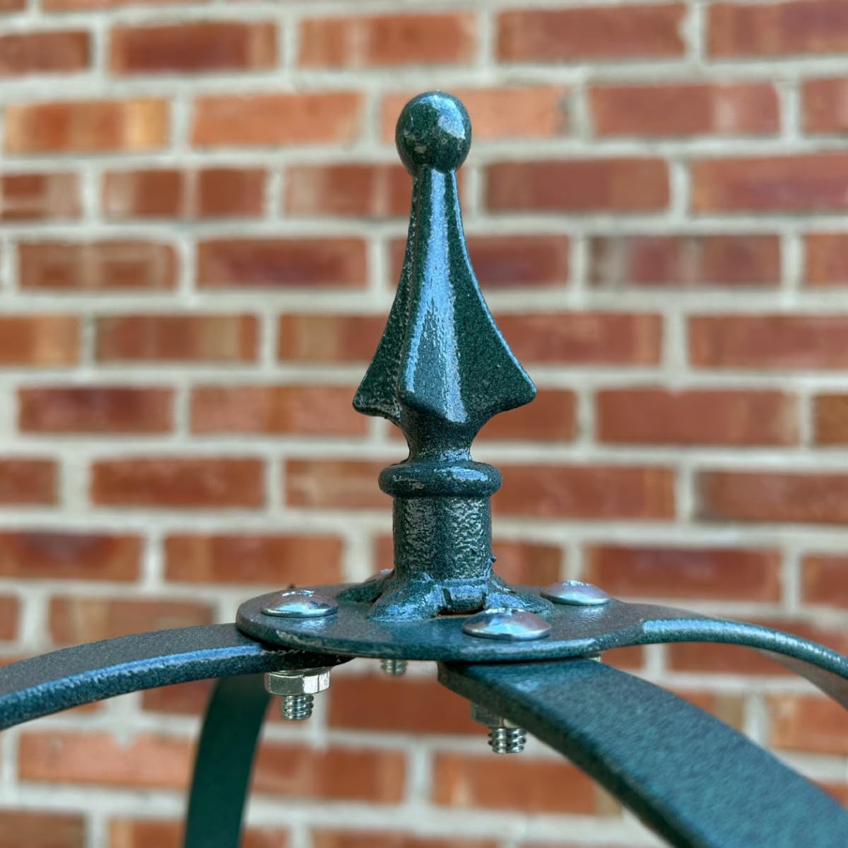 Erva Large Garden Obelisk - Made in USA 7 ft Tall Trellis for Climbing Plants - Heavy Duty Plant Support - Premium Verdigris Green Powdercoat Finish
