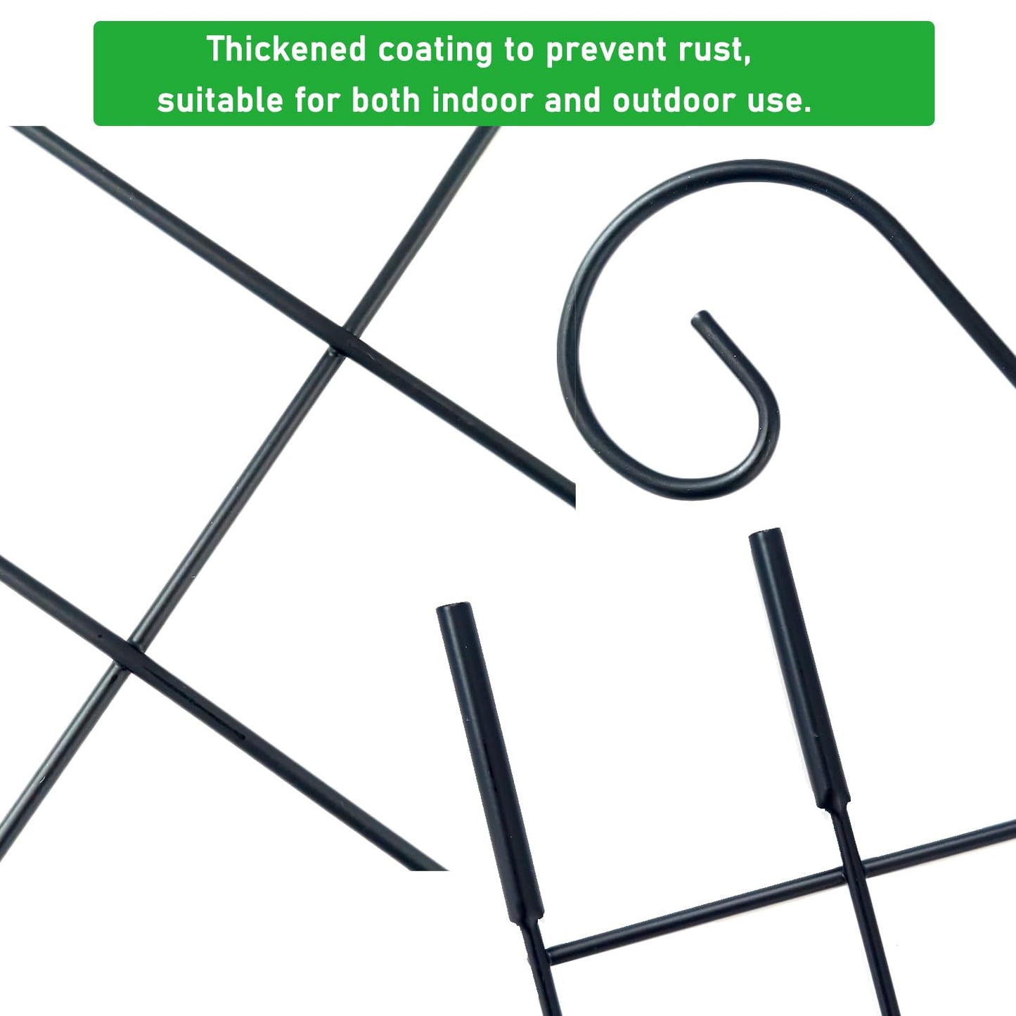 32.6inch Plant Trellis for Pot Climbing Plants Indoors & Outdoor, Garden Trellis for Potted Plants, Rust-Proof Metal Sturdy Yet Gentle Climbing Stakes Support for Ivy Pothos Hoya Monstera (4pcs)