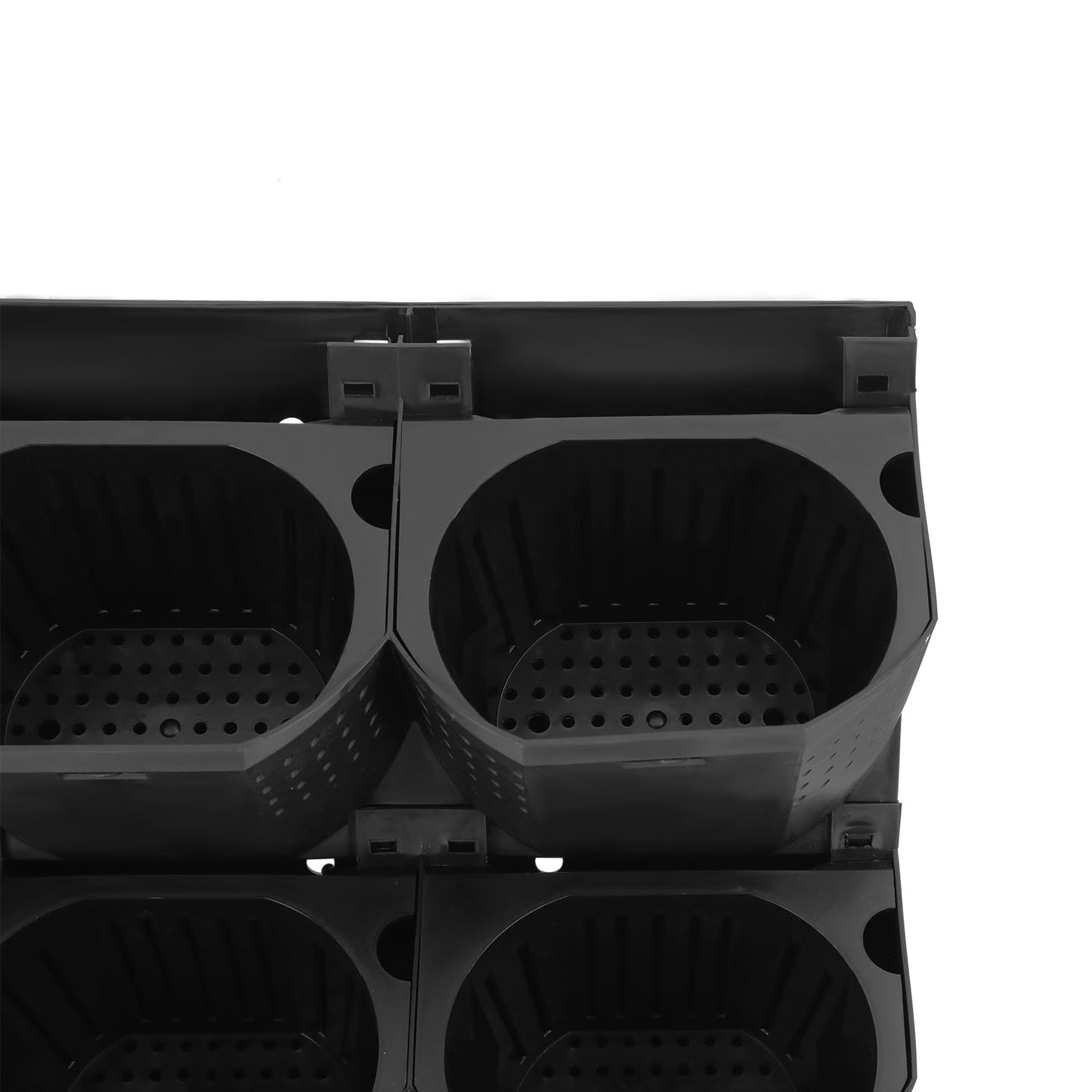 banborba Vertical Garden Planter with 36 Pots, Wall Planters for Indoor Plants, Wall Mounted Plastic Plant Grow Pots for Fruits Vegetables Flowers Herbs - Black