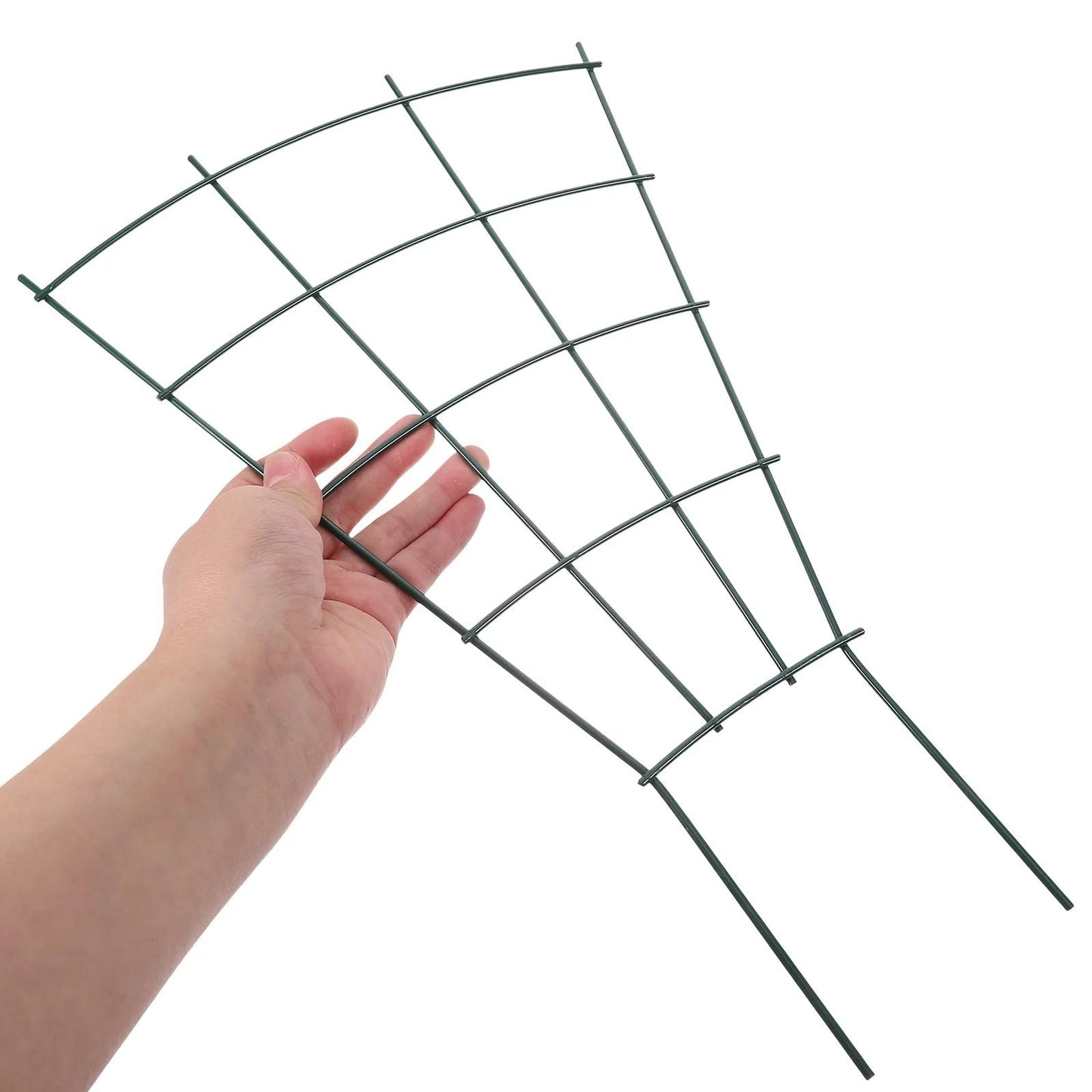 Plant Trellis for Potted Climbing Plants Indoor, Outdoor Metal Garden Trellis for Climbing Plants Houseplants Flowers Vine Ivy, Fan Shape (2)