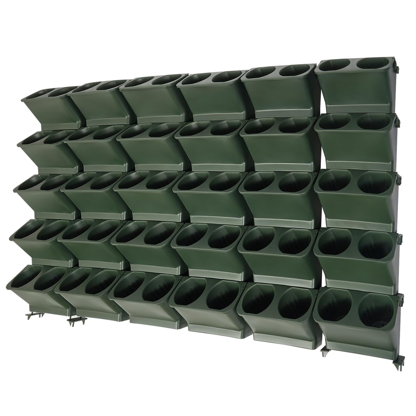 30 Pockets Self Watering Wall Planter Indoor Outdoor Planters Vertical Garden Stackable Wall-Mounted Planter Hanging Flower Herbs Vegetables for Home Balcony Decoration