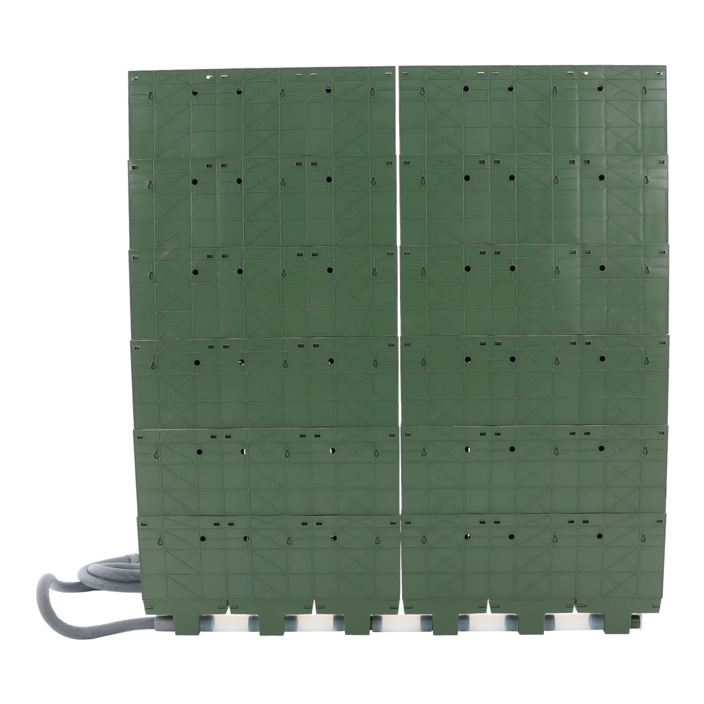 TFCFL Self Watering Wall Mounted Vertical Planter,36 Pots Self Watering Garden Growing System with Timer,Indoor Outdoor Flower Pot Holder for Herbs Vegetables Fruits