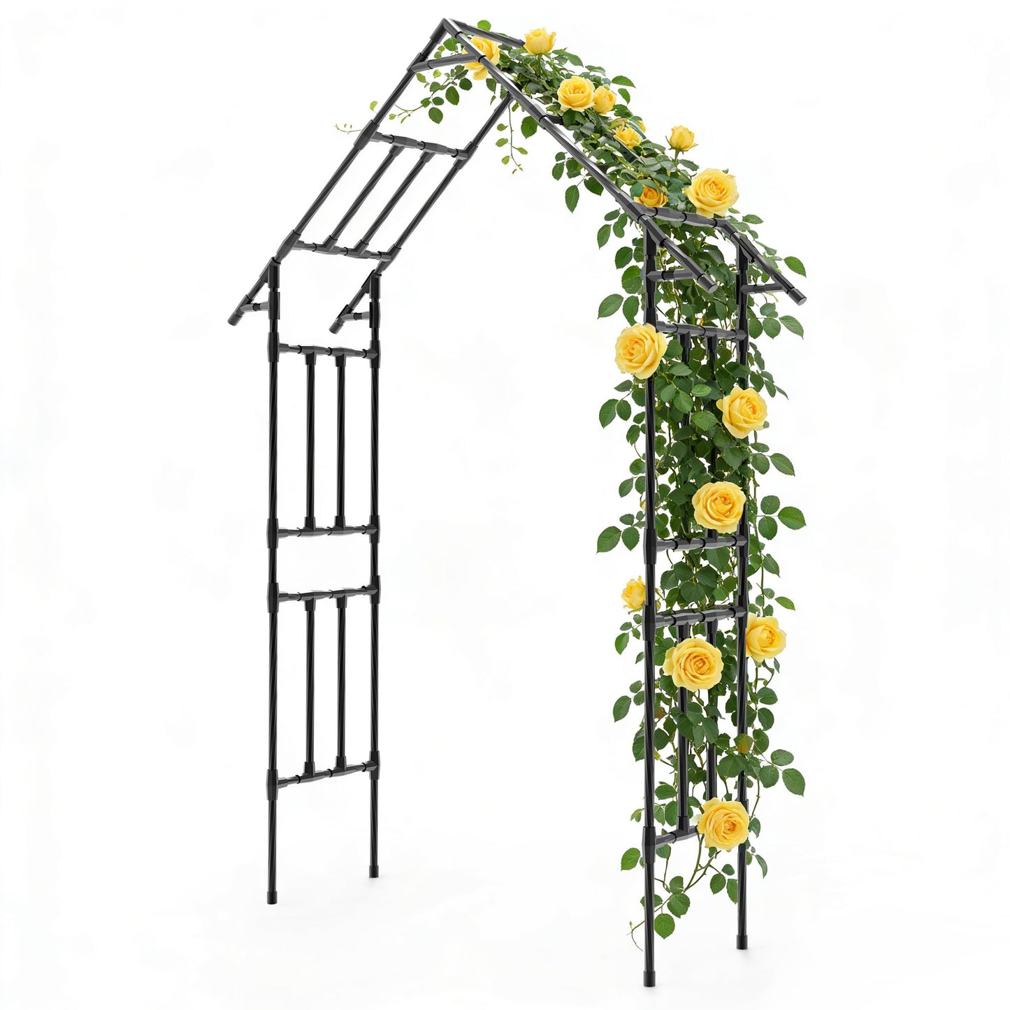 Trellume Garden Arch Trellis - 48" L *98" H*16" W, Gothic Abor Trellis with Reinforced Frame, Garden Arch Trellis for Climbing Plants Outdoor, Heavy Duty Metal Arch for Backyard, Patio, Lawn, Balcony