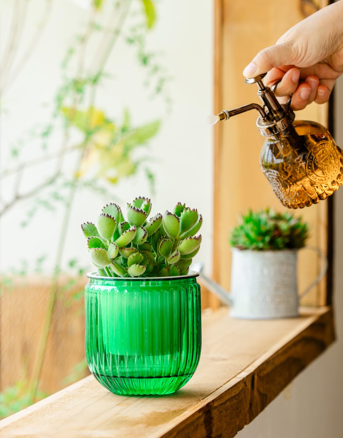 Melphoe Self Watering Pots for Indoor Plants Planter, 4.3 Inch 2 Pack Planters Self Watering Plant Pots for Flower, Houseplants, Succulent, African Violets and Cactus with Drainage