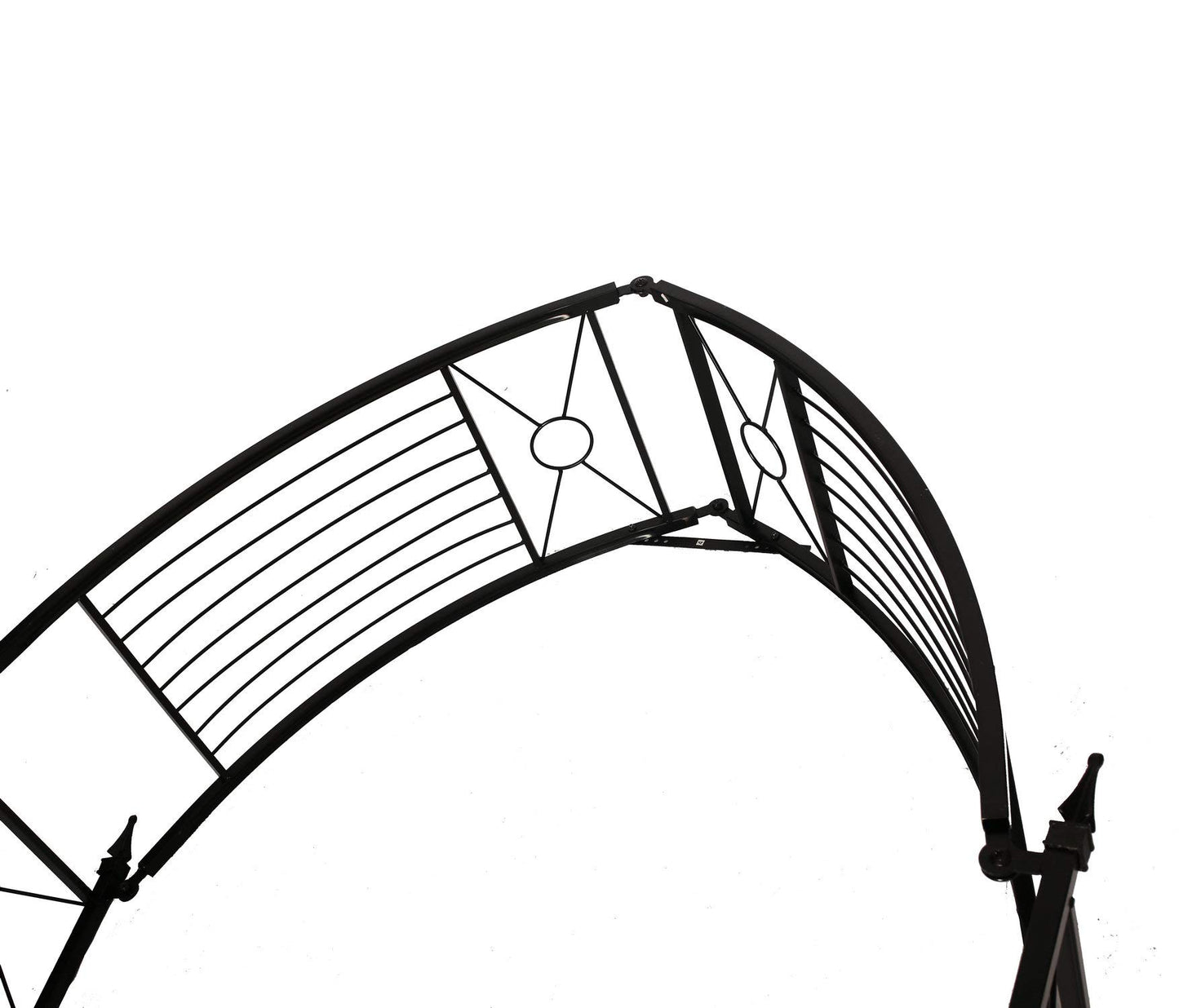 1. GO Adjustable Steel Garden Arch, 8'2" High x 4'7" Wide, Garden Arbor for Various Climbing Plant, Outdoor Garden Lawn Backyard