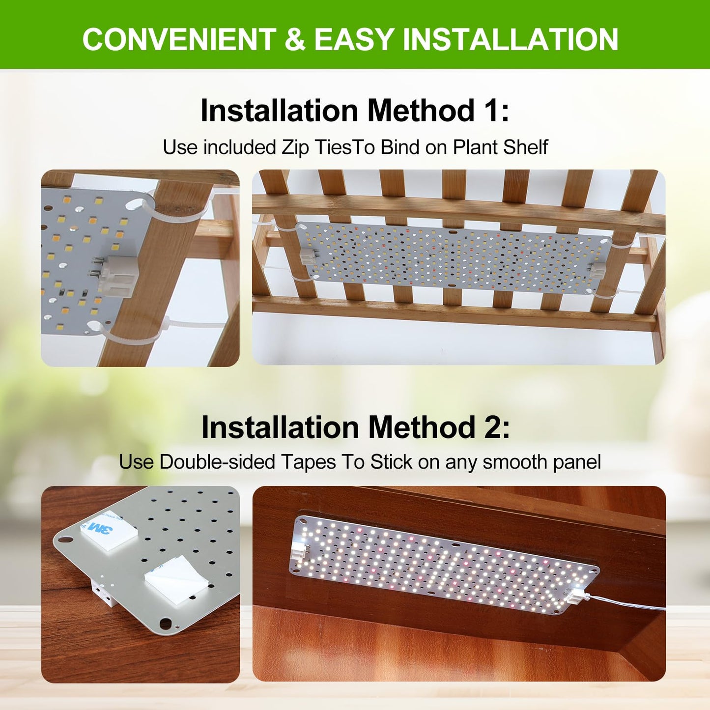 6Panel Grow Lights for Indoor Plants, Seed Starting, Veg, Pot Plants, Bonsai with Timer 4/8/12/16/20H, Ultra-Thin Under Cabinet & Shelf Full Spectrum LED Plant Growing Lamps, Multi-Panels Free Connect