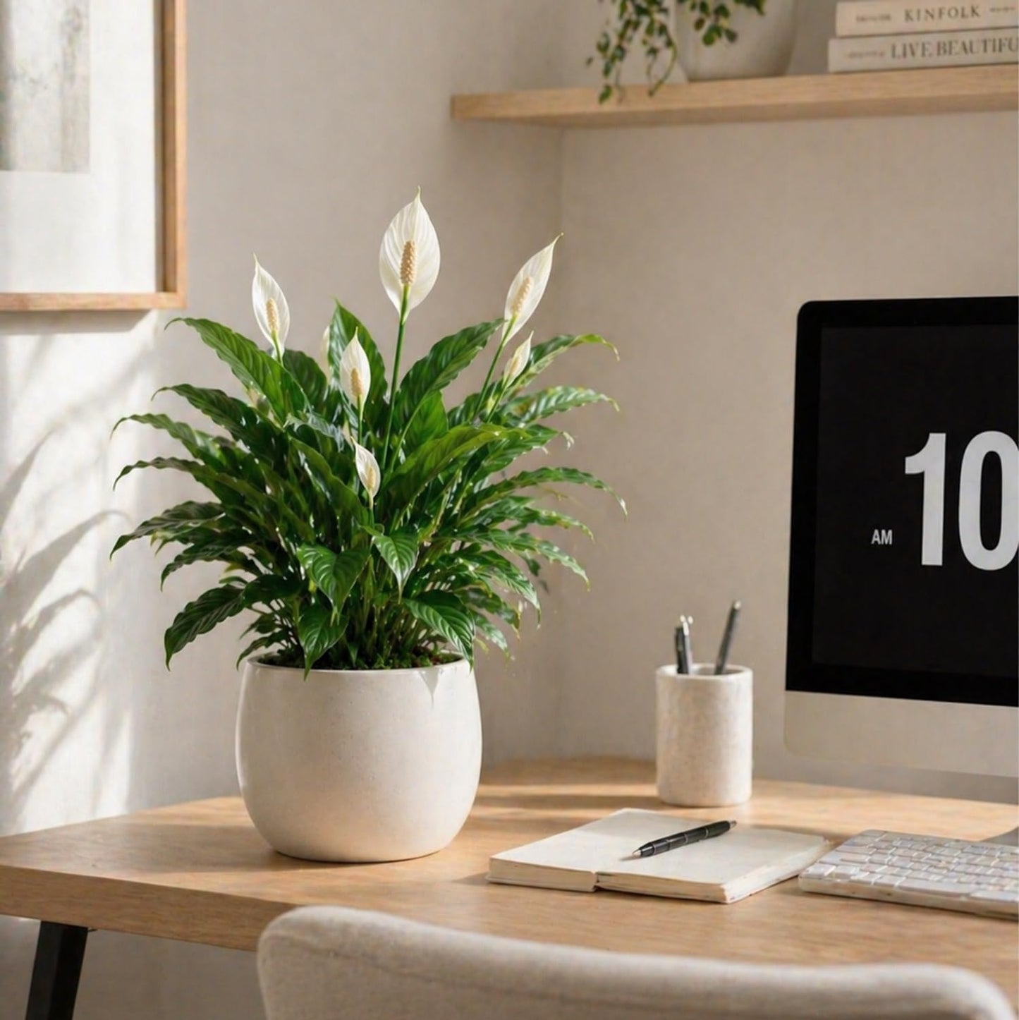 Live Spathiphyllum '7th Heaven' Plant - '7th Heaven Peace Lily' - ragnaroc Tropical Plant 2-8" Tall - 1ct - Live Arrival Guaranteed - House Plants for Home Décor & Gift