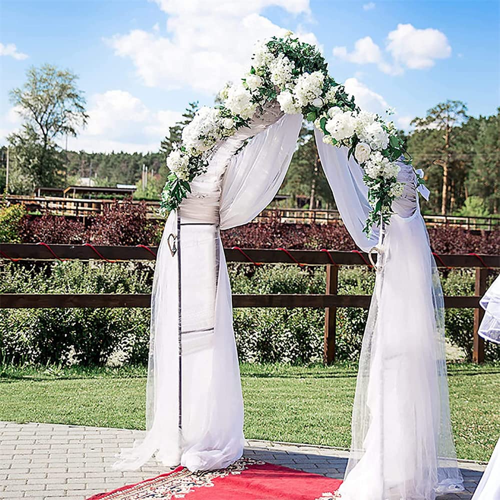Garden Arch Trellis,Metal Pergola Arbor, Wedding Arch Flowers Frame Backdrop Stand,Garden Arch Arbor for Climbing Plant Wedding Bridal Party Decoration,Assemble Freely 2 Sizes