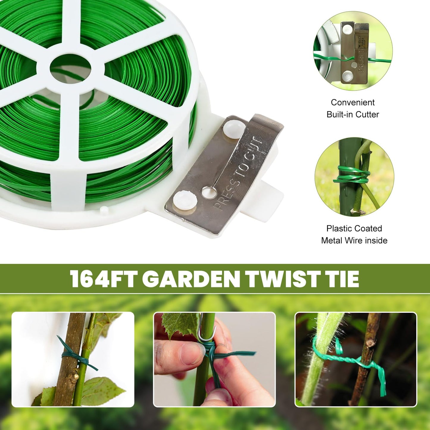 UrGROWA Cucumber Trellis 2 Pack, Foldable A-Frame Garden Trellis for Raised Bed Garden Grow Support with Plant Support Clips, Twist Ties, Plastic Ties, for Cucumber,Tomato, Climbing Plants and Flowers
