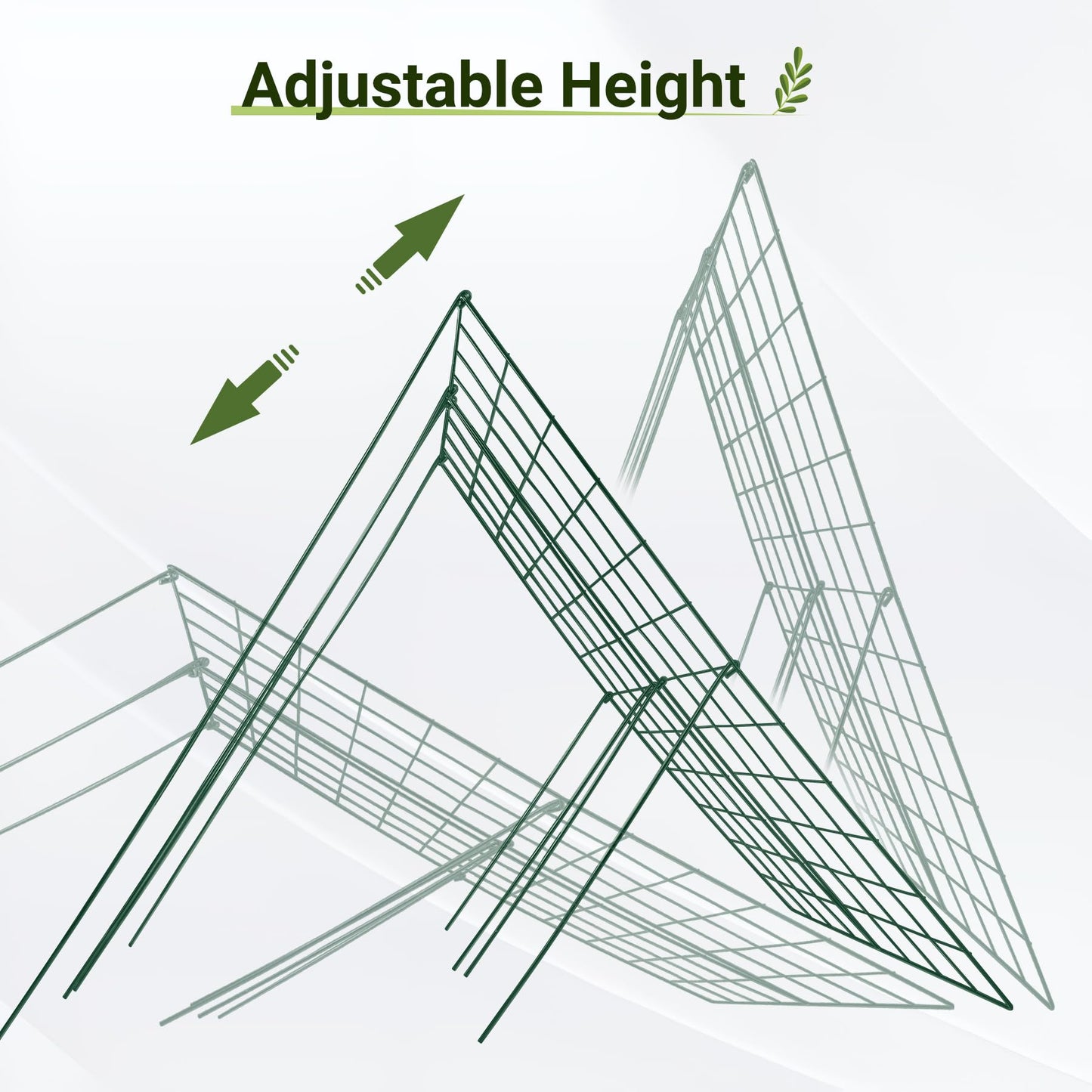 Toriexon Cucumber Trellis for Garden - 2 Pack, 48" L x 16" W Garden Trellis for Climbing Plants Outdoor with Support Structures, A Frame Trellis for Climbing Vegetables Peas, Vine, Bean