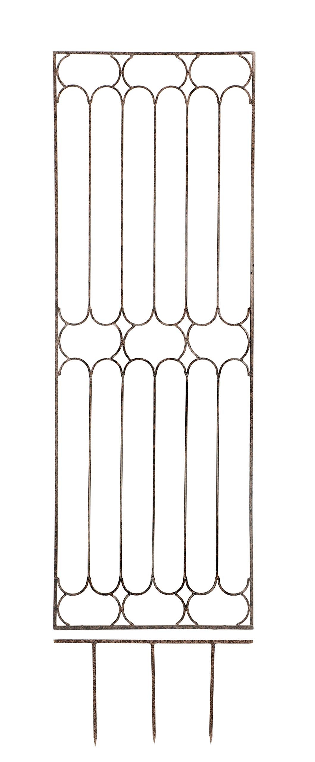 H Potter 5.75 Ft Garden Trellis – Heavy Duty Iron - Metal Panel for Climbing Roses, Clematis & Ivy – 69” H x 24” W Outdoor Privacy Screen
