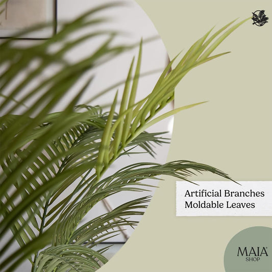 Maia Shop 5ft 11in Artificial Palm Tree Plant for House, Apartment or Office – Realistic Fake Indoor Plants for Living Room, Kitchen, Bedroom, Entryway or Bathroom – Faux Greenery for Home Décor
