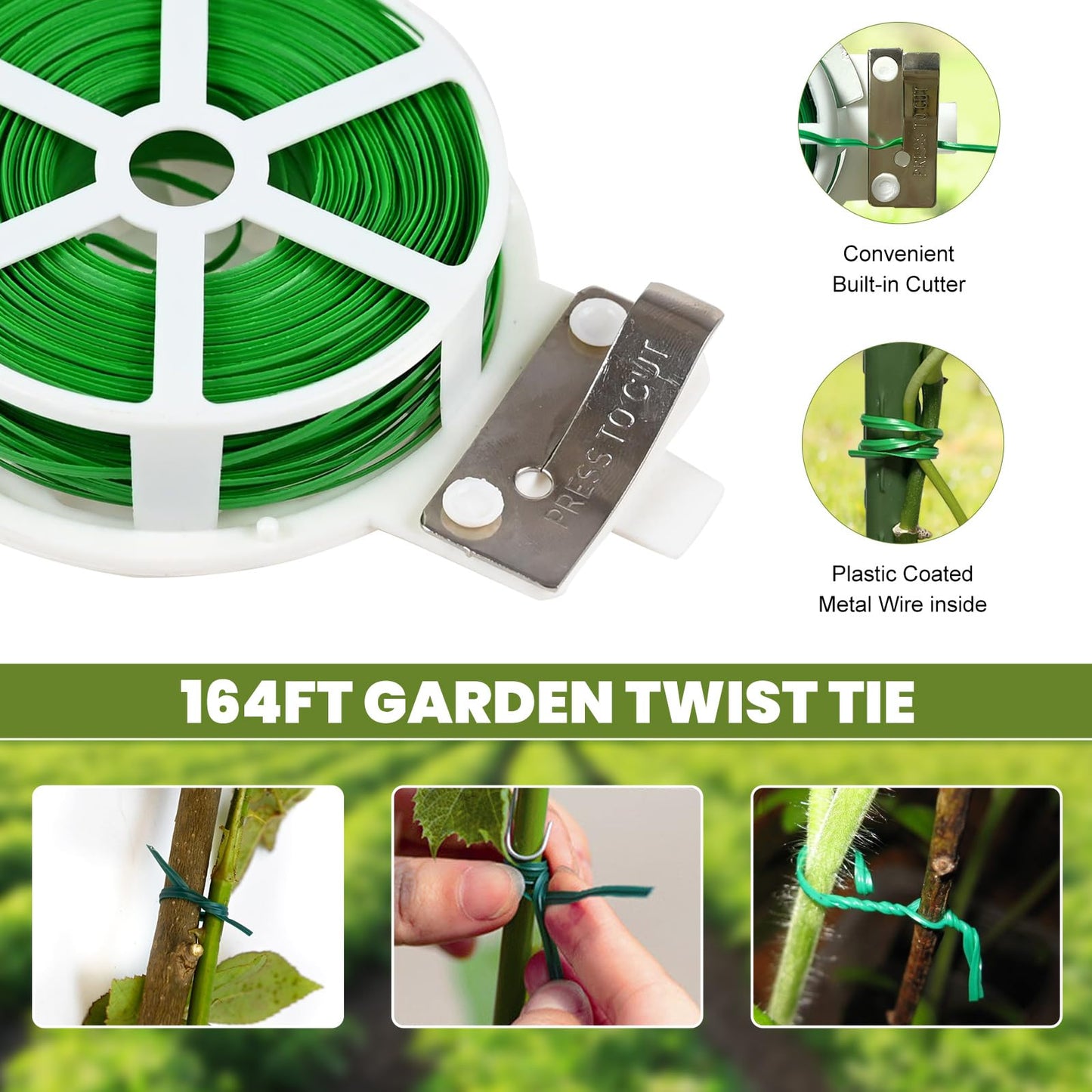 UrGROWA Cucumber Trellis 2 Pack, 59" H Foldable A-Frame Garden Trellis for Raised Bed Garden Grow Support with Plant Support Clips, Twist Ties for Cucumber,Tomato, Climbing Plants and Flowers