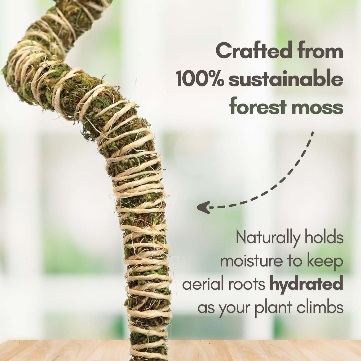 Mossify 42" Bendable Moss Pole Thin 3 Pack (42 Inch)
