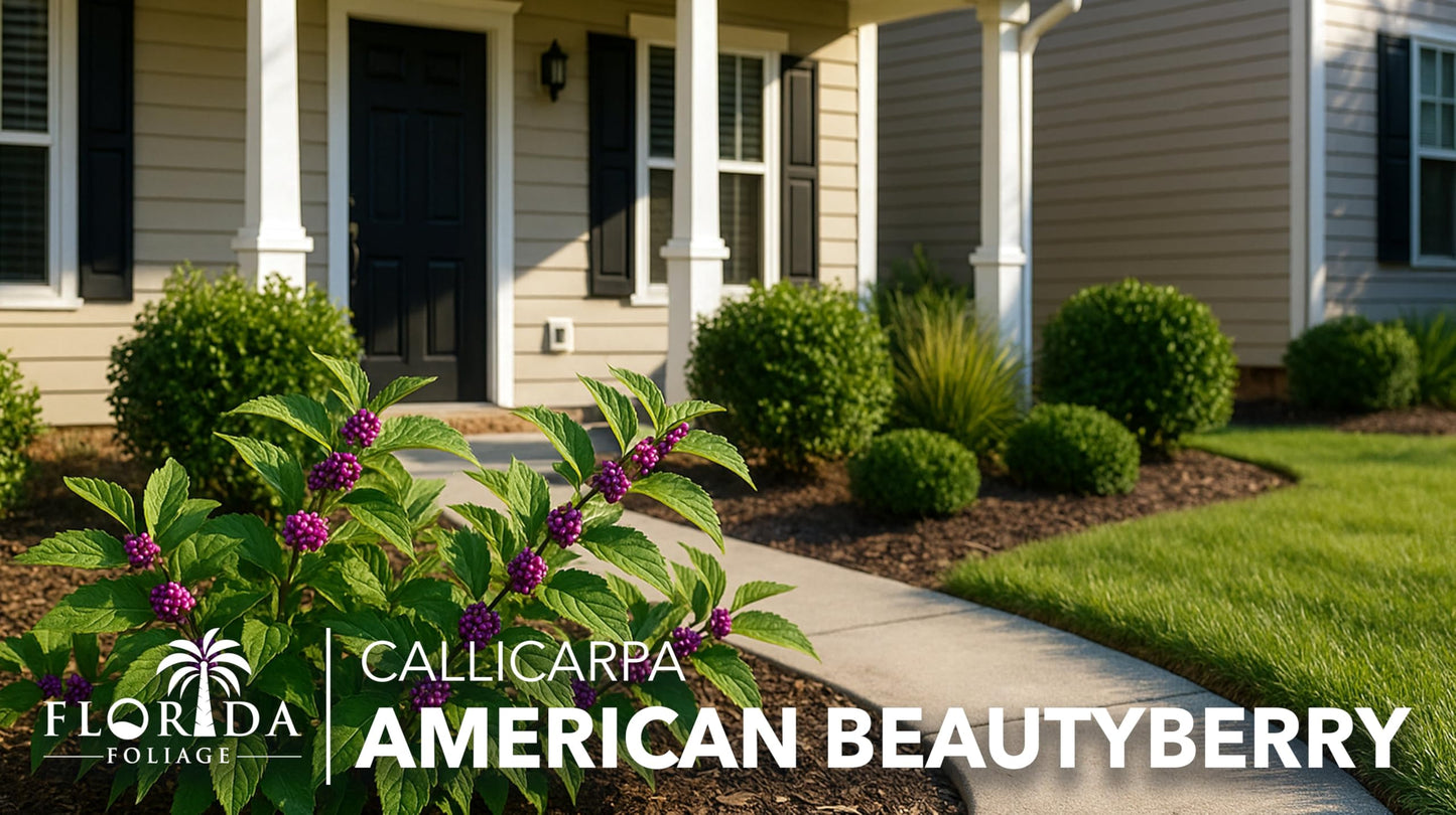 Beautyberry | 1 Large Trade Gallon Size Plant | Callicarpa Americana, Fast-Growing Shrub, Vibrant Purple Berries, Attracts Birds, Ornamental Foliage, Low Maintenance, Perfect for Gardens