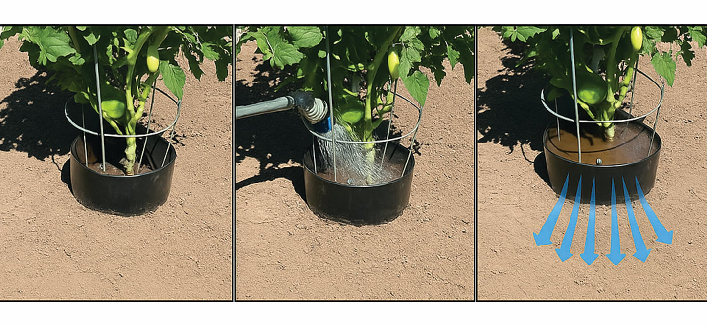 Planting Grow Rings 10 Pack – Interlocking Garden Plant Rings | Garden Rings for Plants Support and Soil Moisture Retention – Planting Rings for Outdoor Plants | Made in USA