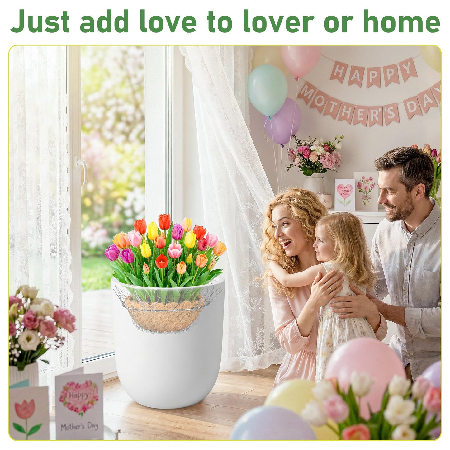 UCandy Adjustable Planter Insert for Pots Any Height,Plant Risers for Inside Pots,Fits The TOP Opening of The Flower Pot Opening 12-18" Wide,Wedding & Party Decor