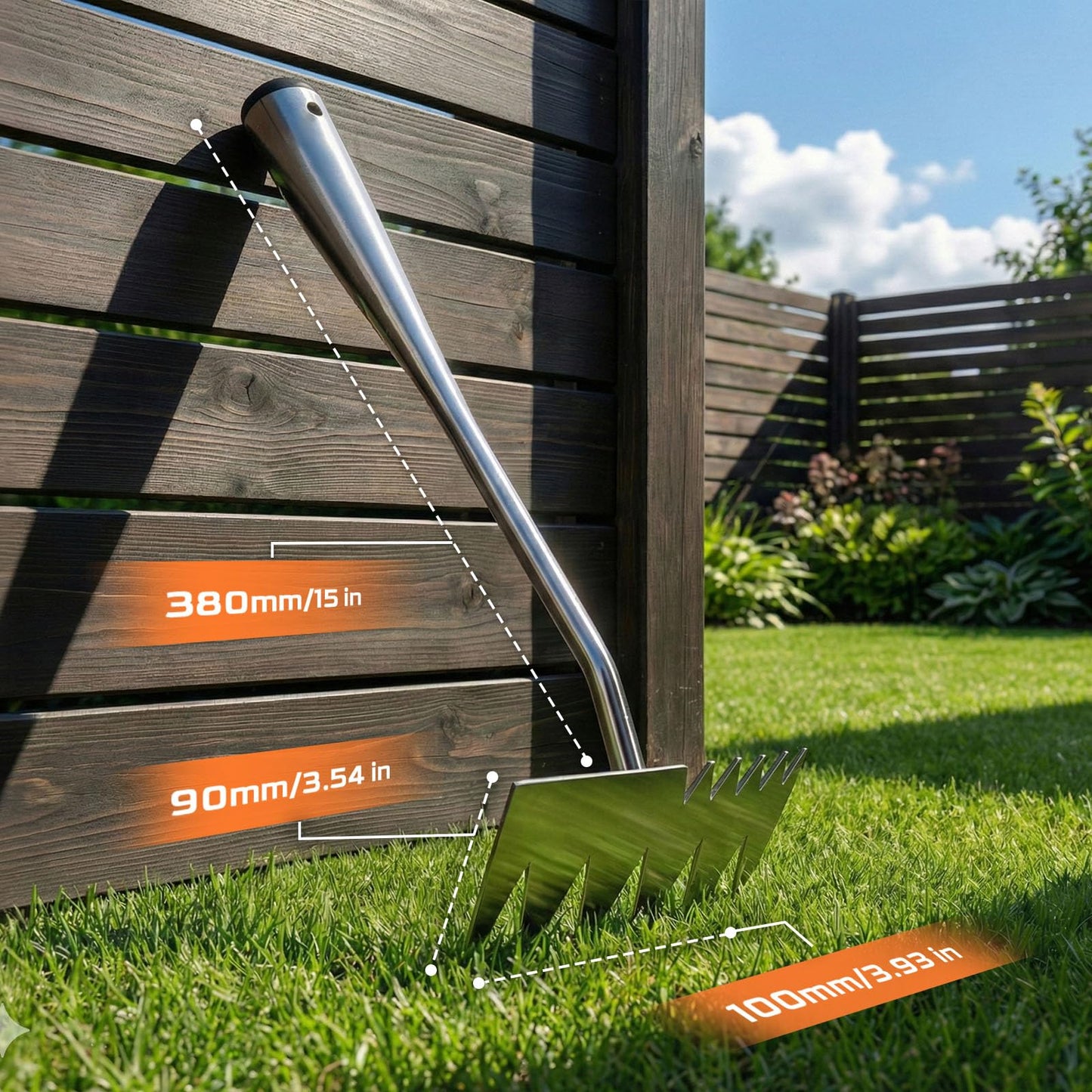LOOHOI Weed Puller Tool, Heavy-Duty Stainless Steel Weeding Tool with Extendable Handle, Portable Garden Weed Removal Tool for Vegetable Gardening Backyard Farm Planting & Weeding
