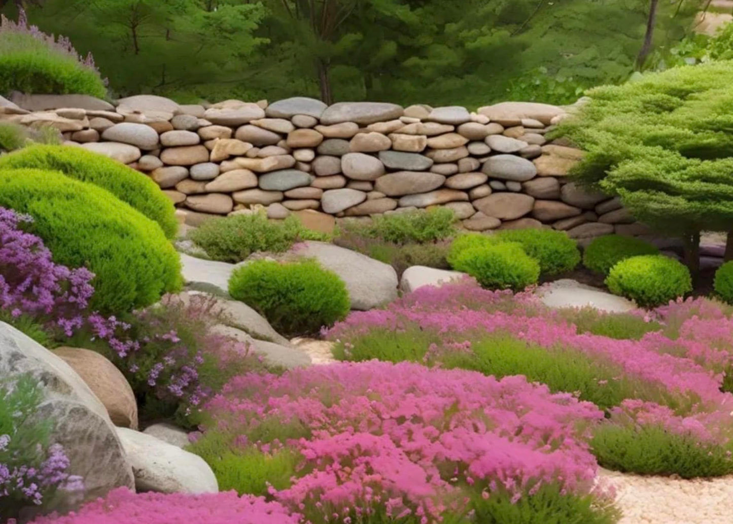 Creeping Red/Pink Thyme- Live Plants- Flowering Ground Cover- Deer RESISANT
