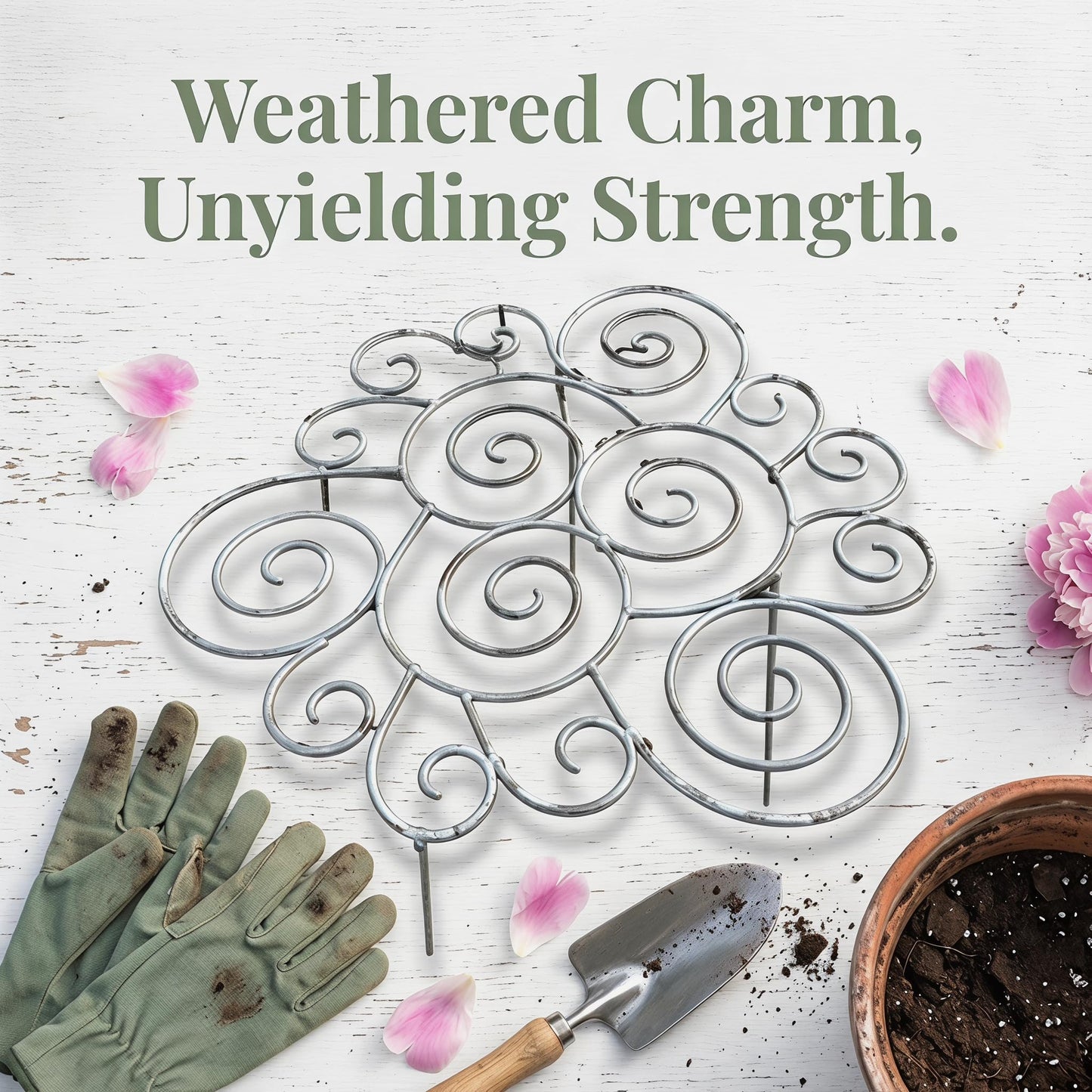 Peony Cages and Supports–Heavy Duty Metal Plant Support Ring for Garden, Grow Through Plant Support Stakes for Roses Hydrangeas, Outdoor Flower Cage with Weather-Resistant Iron Frame (1 pcs Small)