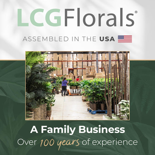 LCG Florals 4ft Ficus Tree in Black Metal Pot with Real-Wood Trunk - Indoor and Outdoor Faux Plants for Patio, Living Rooms, Offices & Outdoor Spaces