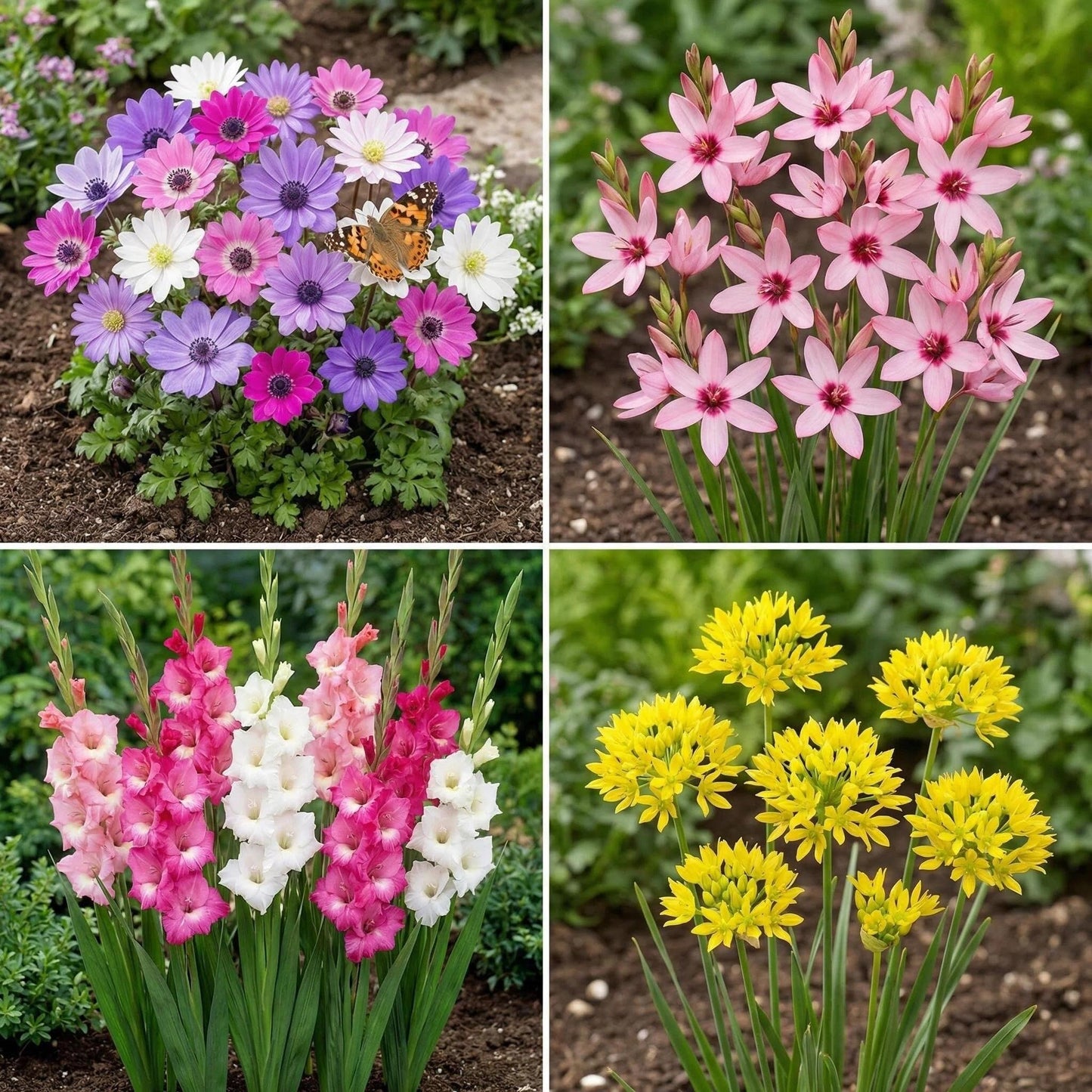 Flower Bulbs for Planting - Complete Spring & Summer 100 Bulbs, Bees& Butterflies Collection -Attracts Bees, Butterflies & Hummingbirds - Easy to Grow Perennials - 1000's Sold